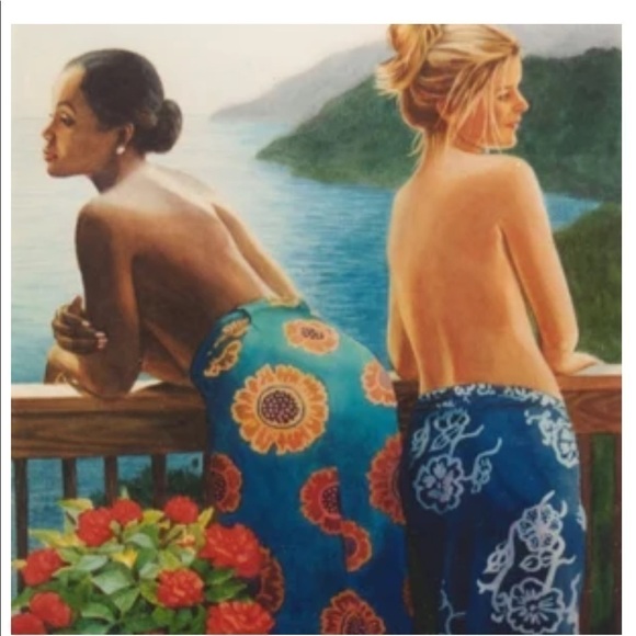 WATERCOLOR Limited Edition Print: Black and White by Global Artist. - Picture 1 of 4